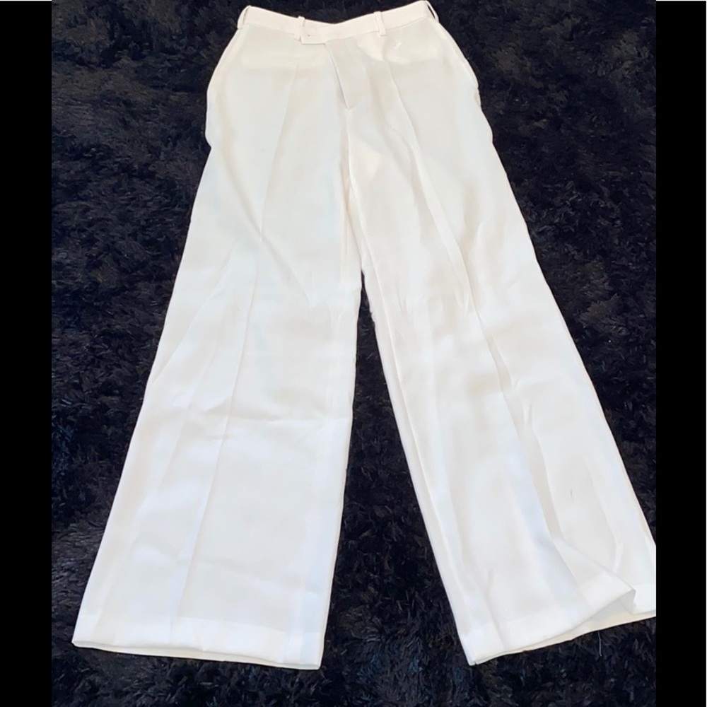 White Wide Leg Trouser